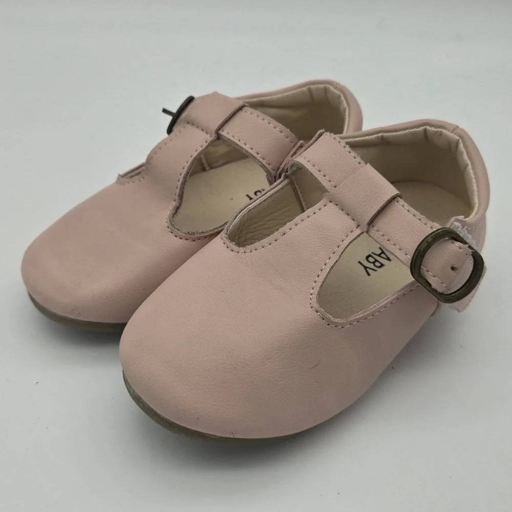 MG Baby Girls Mary Jane Shoes pink Size 27 Black US10 Toddler
